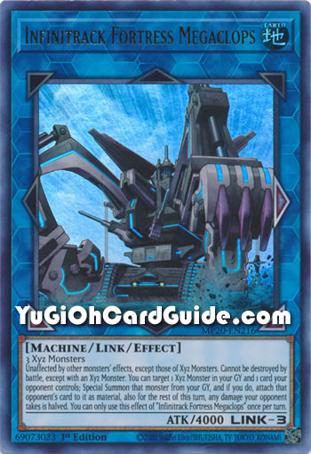 Yu-Gi-Oh Card: Infinitrack Fortress Megaclops