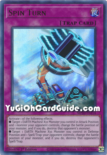 Yu-Gi-Oh Card: Spin Turn