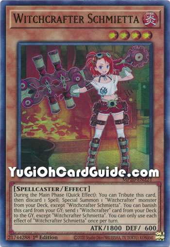 Yu-Gi-Oh Card: Witchcrafter Schmietta