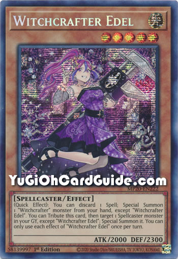Yu-Gi-Oh Card: Witchcrafter Edel