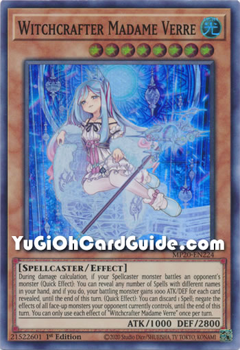 Yu-Gi-Oh Card: Witchcrafter Madame Verre