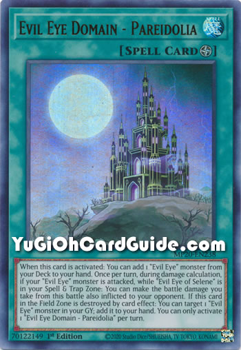 Yu-Gi-Oh Card: Evil Eye Domain - Pareidolia