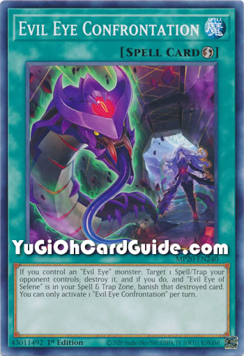 Yu-Gi-Oh Card: Evil Eye Confrontation