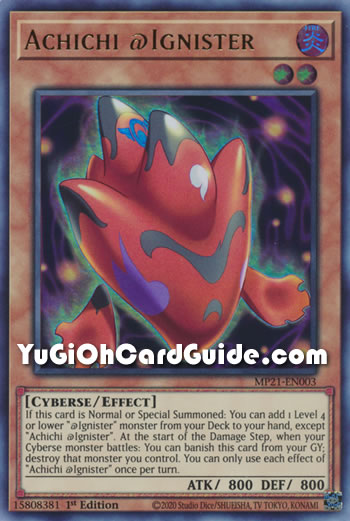 Yu-Gi-Oh Card: Achichi @Ignister