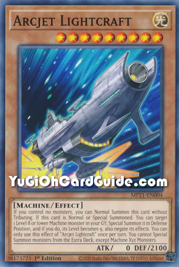 Yu-Gi-Oh Card: Arcjet Lightcraft