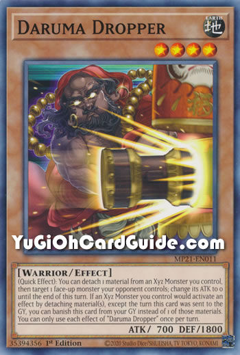 Yu-Gi-Oh Card: Daruma Dropper