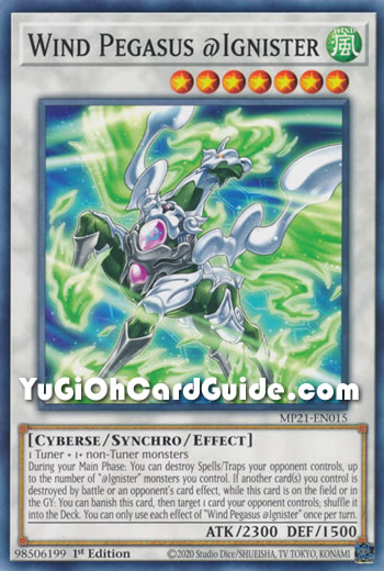 Yu-Gi-Oh Card: Wind Pegasus @Ignister
