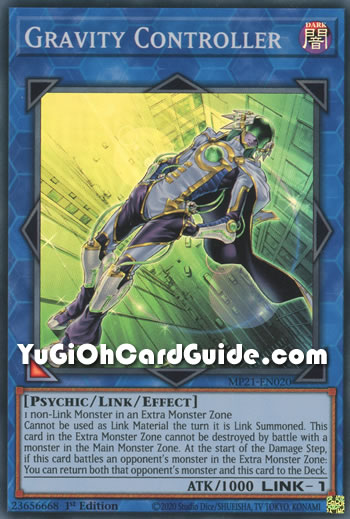 Yu-Gi-Oh Card: Gravity Controller