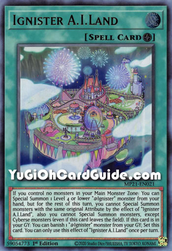 Yu-Gi-Oh Card: Ignister A.I.Land