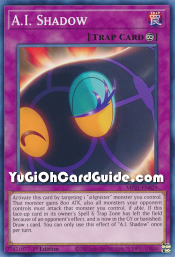 Yu-Gi-Oh Card: A.I. Shadow