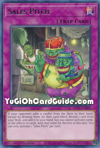 Yu-Gi-Oh Card: Sales Pitch