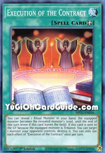 Yu-Gi-Oh Card: Execution of the Contract