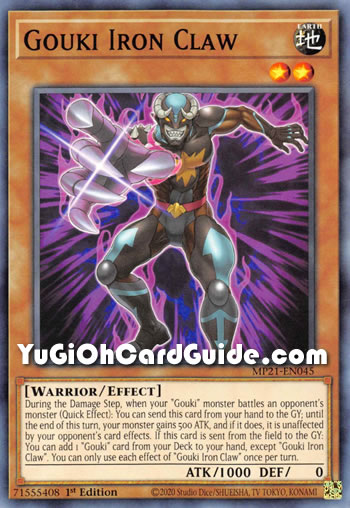 Yu-Gi-Oh Card: Gouki Iron Claw
