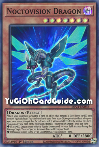 Yu-Gi-Oh Card: Noctovision Dragon