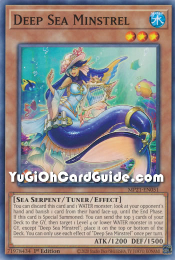 Yu-Gi-Oh Card: Deep Sea Minstrel