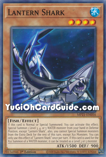Yu-Gi-Oh Card: Lantern Shark