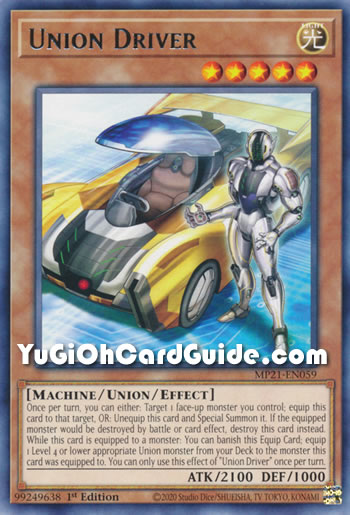 Yu-Gi-Oh Card: Union Driver
