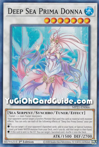 Yu-Gi-Oh Card: Deep Sea Prima Donna