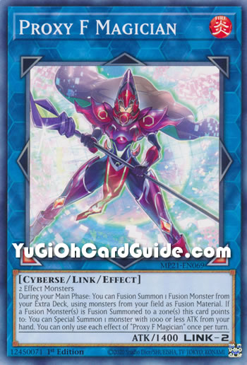 Yu-Gi-Oh Card: Proxy F Magician