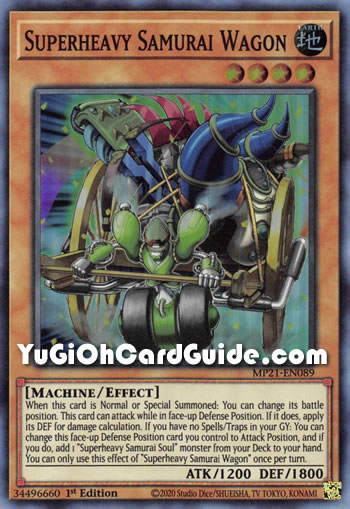 Yu-Gi-Oh Card: Superheavy Samurai Wagon