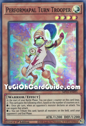 Yu-Gi-Oh Card: Performapal Turn Trooper