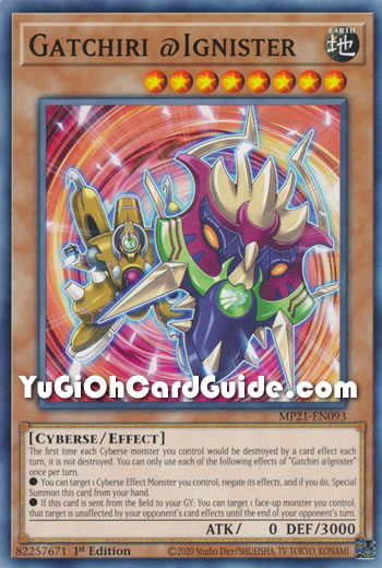 Yu-Gi-Oh Card: Gatchiri @Ignister