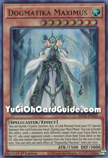 Yu-Gi-Oh Card: Dogmatika Maximus