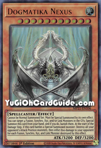 Yu-Gi-Oh Card: Dogmatika Nexus