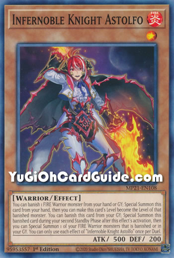 Yu-Gi-Oh Card: Infernoble Knight Astolfo
