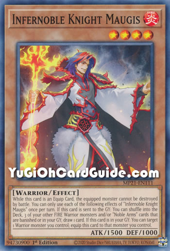 Yu-Gi-Oh Card: Infernoble Knight Maugis