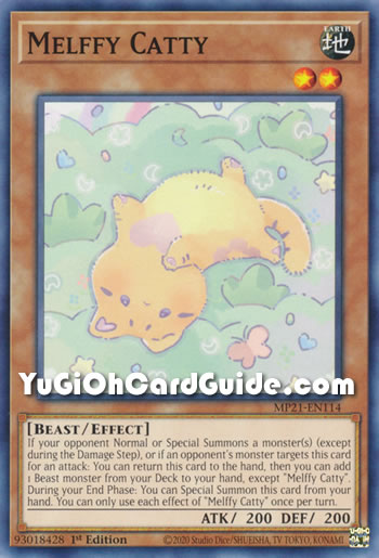 Yu-Gi-Oh Card: Melffy Catty