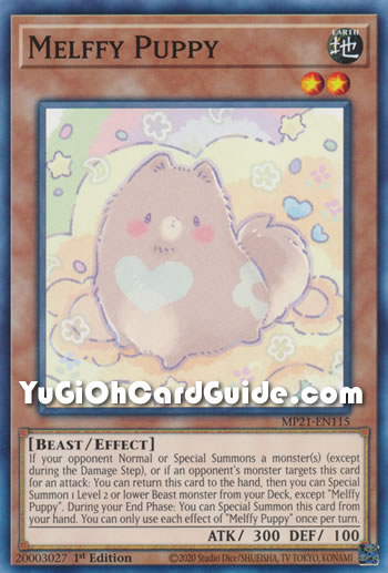 Yu-Gi-Oh Card: Melffy Puppy