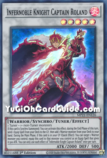 Yu-Gi-Oh Card: Infernoble Knight Captain Roland