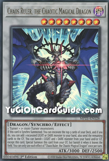 Yu-Gi-Oh Card: Chaos Ruler, the Chaotic Magical Dragon