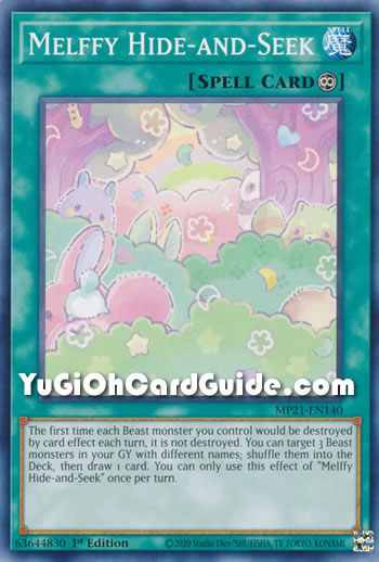 Yu-Gi-Oh Card: Melffy Hide-and-Seek