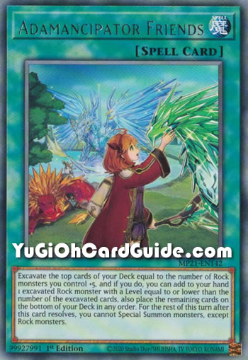 Yu-Gi-Oh Card: Adamancipator Friends