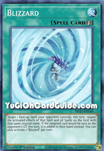 Yu-Gi-Oh Card: Blizzard