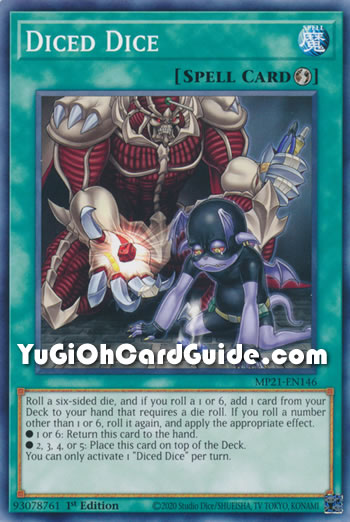 Yu-Gi-Oh Card: Diced Dice