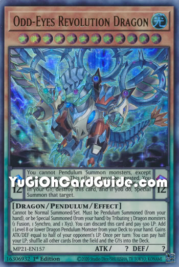 Yu-Gi-Oh Card: Odd-Eyes Revolution Dragon