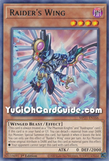 Yu-Gi-Oh Card: Raider's Wing