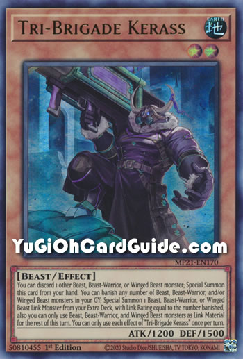 Yu-Gi-Oh Card: Tri-Brigade Kerass