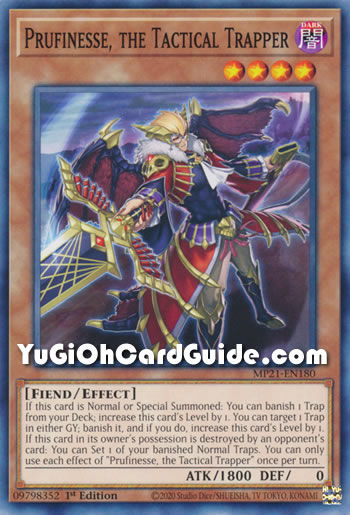 Yu-Gi-Oh Card: Prufinesse, the Tactical Trapper