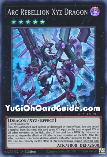 Yu-Gi-Oh Card: Arc Rebellion Xyz Dragon