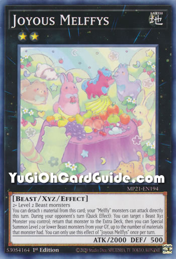 Yu-Gi-Oh Card: Joyous Melffys