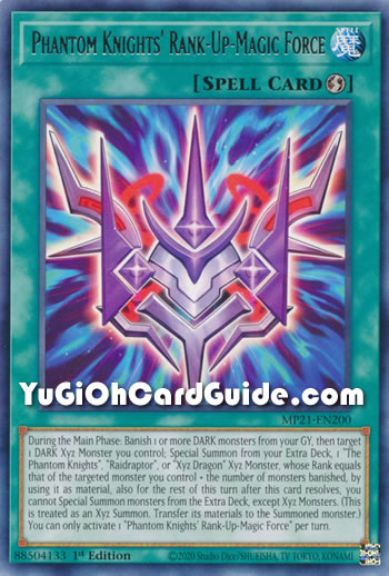 Yu-Gi-Oh Card: Phantom Knights' Rank-Up-Magic Force