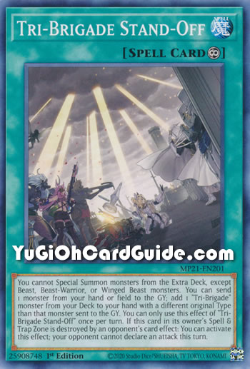 Yu-Gi-Oh Card: Tri-Brigade Stand-Off