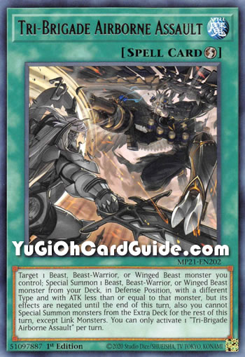 Yu-Gi-Oh Card: Tri-Brigade Airborne Assault