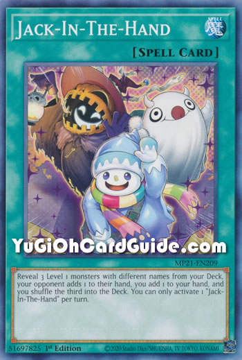 Yu-Gi-Oh Card: Jack-In-The-Hand