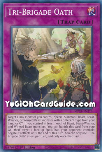 Yu-Gi-Oh Card: Tri-Brigade Oath