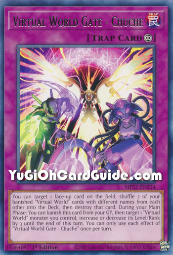 Yu-Gi-Oh Card: Virtual World Gate - Chuche